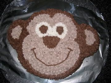Monkey Birthday Cakes on Essential Baby   Monkey Face Birthday Cake