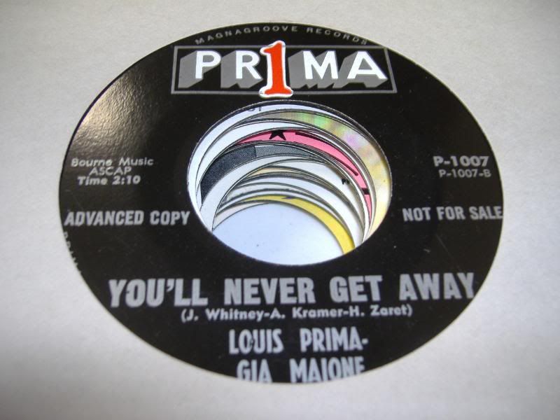 Louis Prima-Gia Malone You'll+Never+Get+Away 45RPM