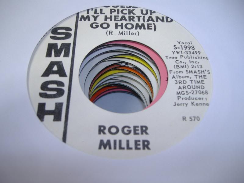 Roger Miller Guess+I'll+Pick+Up+My+Heart 45RPM