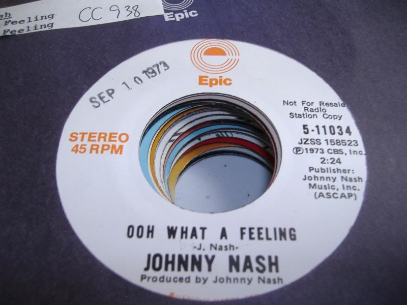 JOHNNY NASH - Ooh What A Feeling (same)
