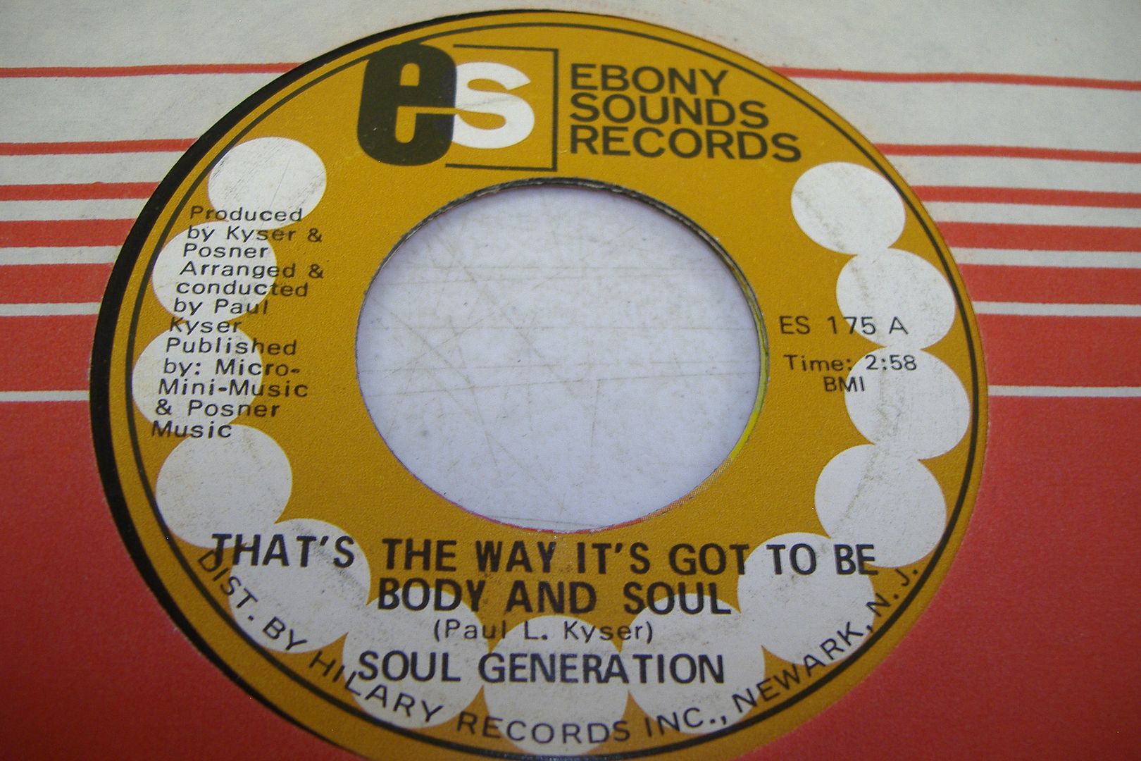 SOUL GENERATION - That's The Way It's Got To Be Body And Soul (mandingo Woman)