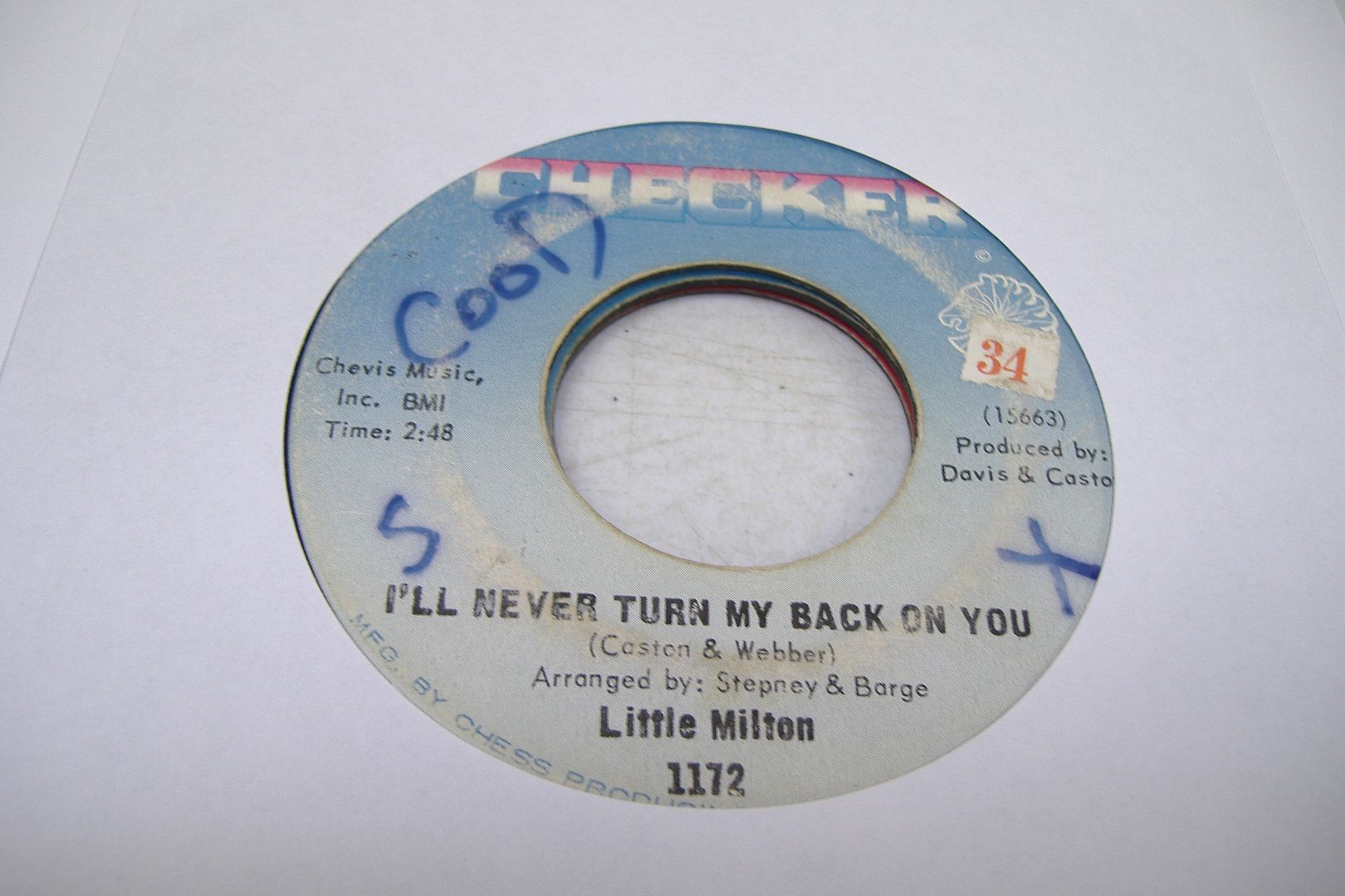 LITTLE MILTON - I'll Never Turn My Back On You (don't Leave Her)
