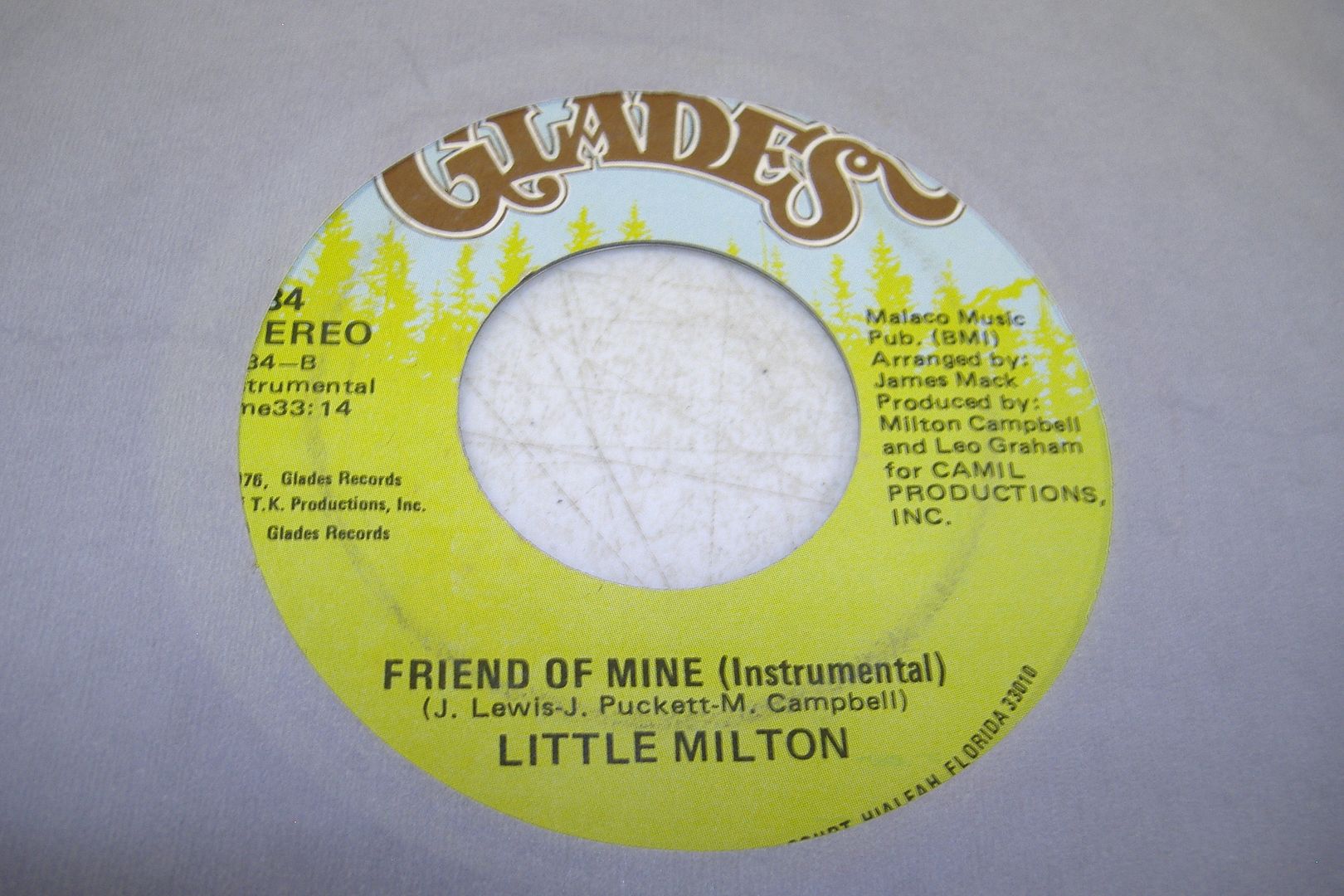LITTLE MILTON - Friend Of Mine (instrumental) (friend Of Mine)