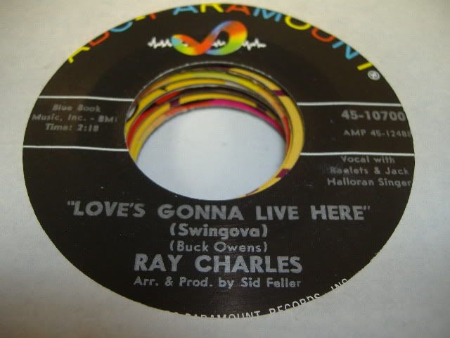 RAY CHARLES - Love's Gonna Live Here (i'm A Fool To Care)
