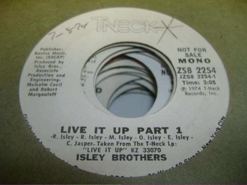 ISLEY BROTHERS - Live It Up Pt 1