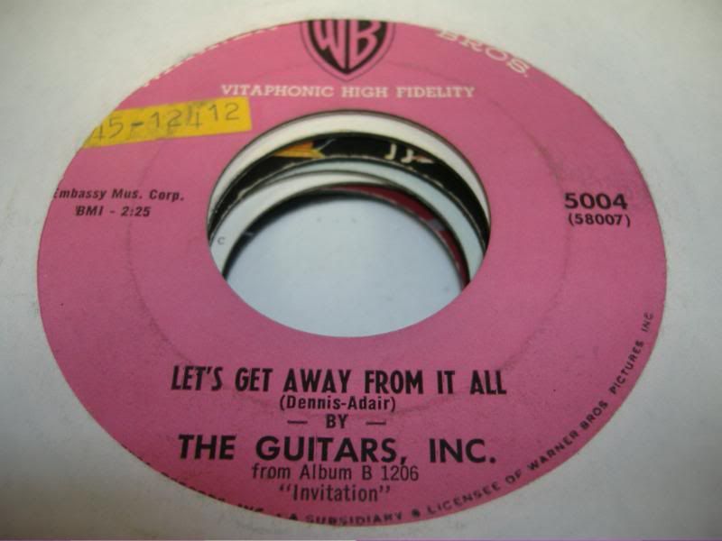 GUITARS, INC - Let's Get Away From It All (invitation From "invitation")