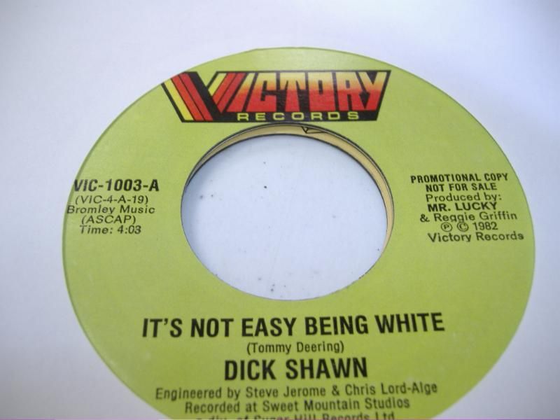 DICK SHAWN - It's Not Easy Being White