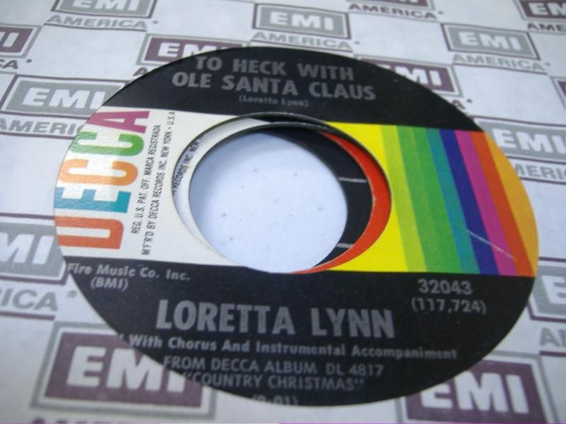 LORETTA LYNN - To Heck With Ole Santa Claus (it Won't Seem Like Christmas) Single