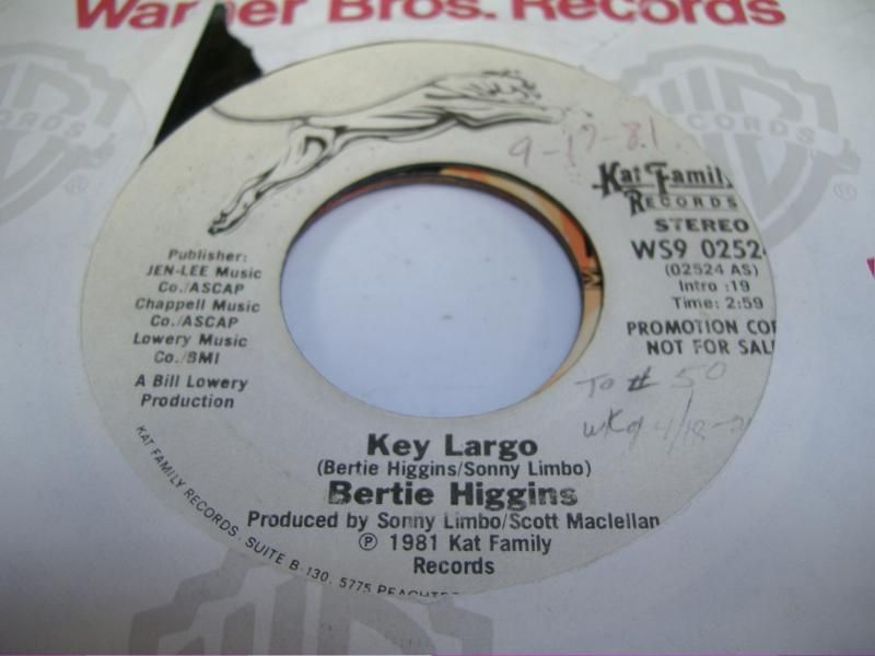 BERTIE HIGGINS - Key Largo (same)