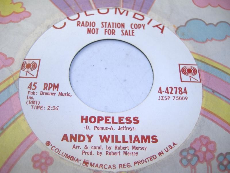 ANDY WILLIAMS - Hopeless (the Peking Theme)
