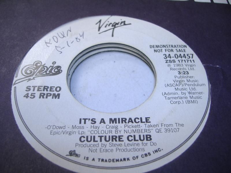 CULTURE CLUB - It's A Miracle (same)