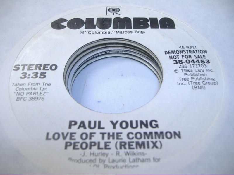 PAUL YOUNG - Love Of The Common People (remix)
