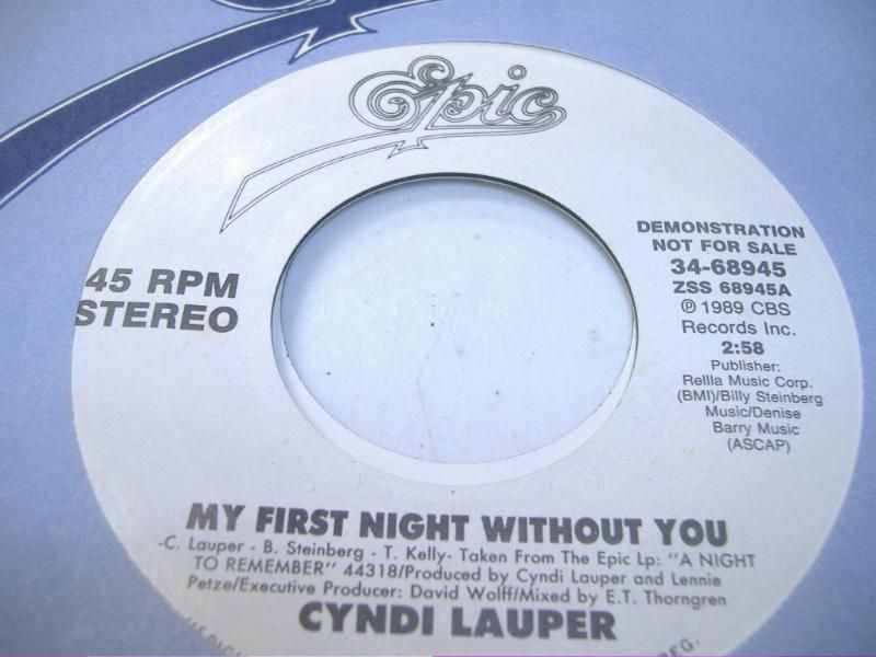 My First Night Without You - CYNDI LAUPER