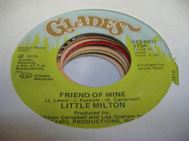 LITTLE MILTON - Friend Of Mine (vocal) (friend Of Mine (inst.))