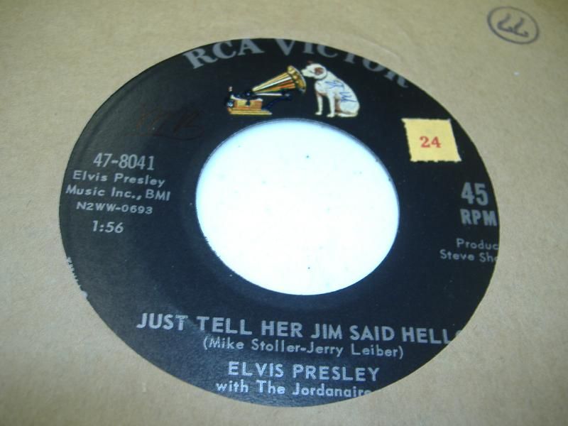 Just Tell Her Jim Said Hello - ELVIS PRESLEY WITH THE JORDANAIRES