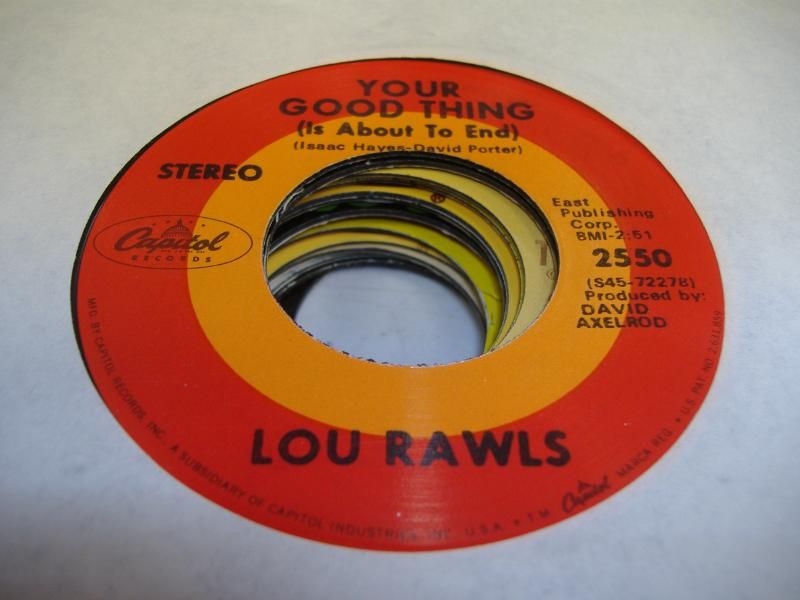 LOU RAWLS - Your Good Thing (is About To End) (season Of The Witch)