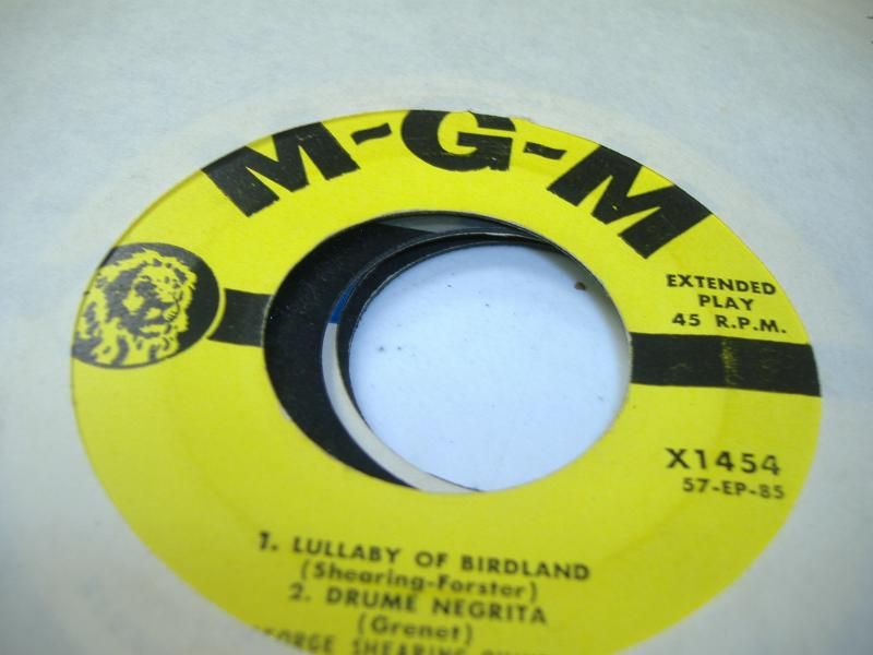 GEORGE SHEARING QUINTET - Lullaby Of Birdland / Drume Negrita