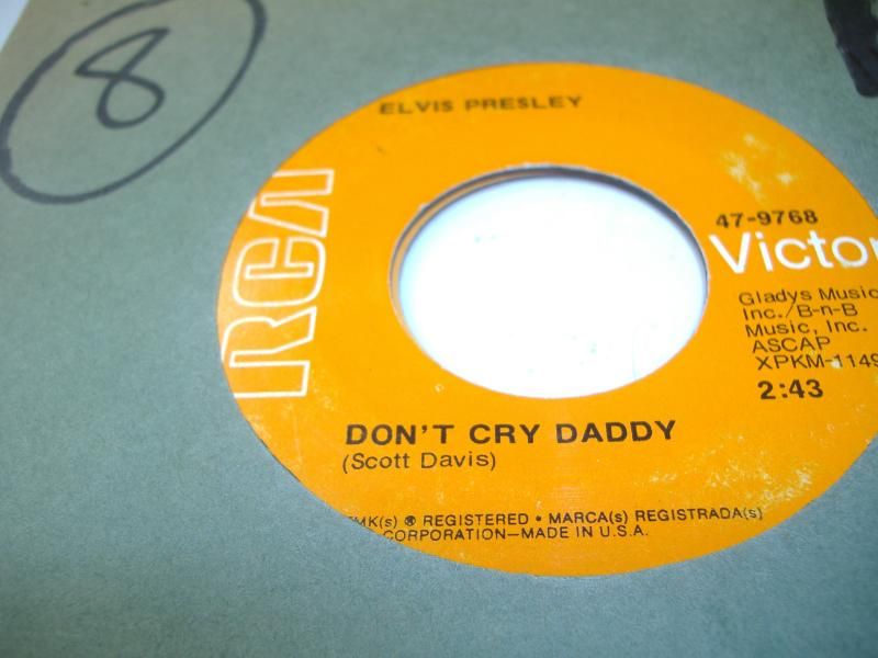 Don't Cry Daddy - ELVIS PRESLEY