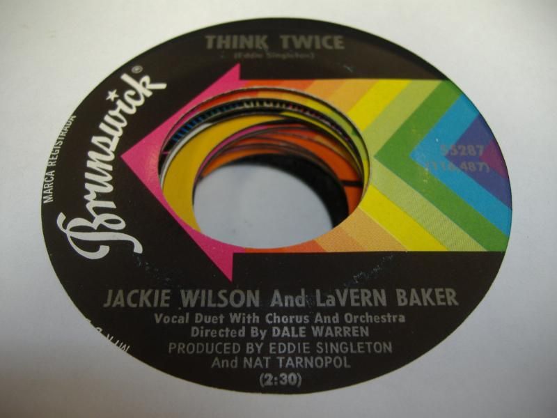 JACKIE WILSON & LAVERN BAKER - Think Twice (please Don't Hurt Me (i've Never Been In Love Before))