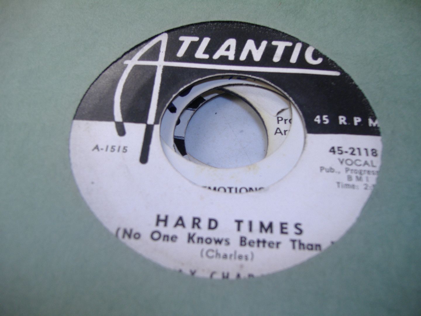 RAY CHARLES - Hard Times (no One Knows Better Than I) (i Wonder Who)