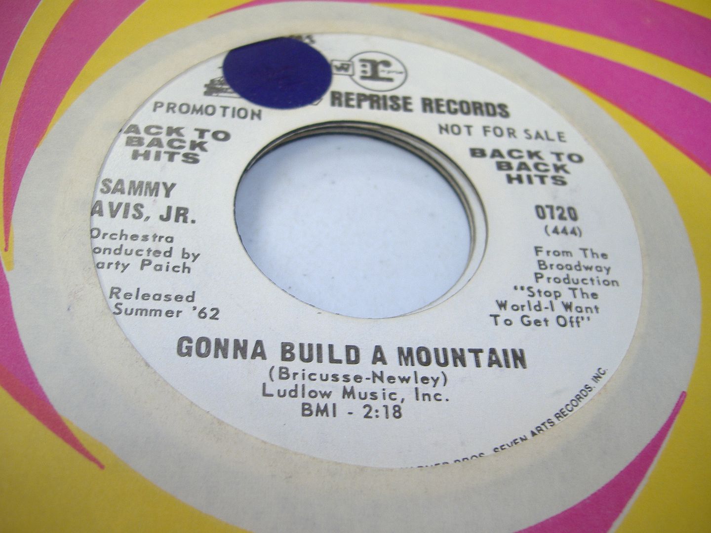 SAMMY DAVIS, JR. - Gonna Build A Mountain (what Kind Of Fool Am I)