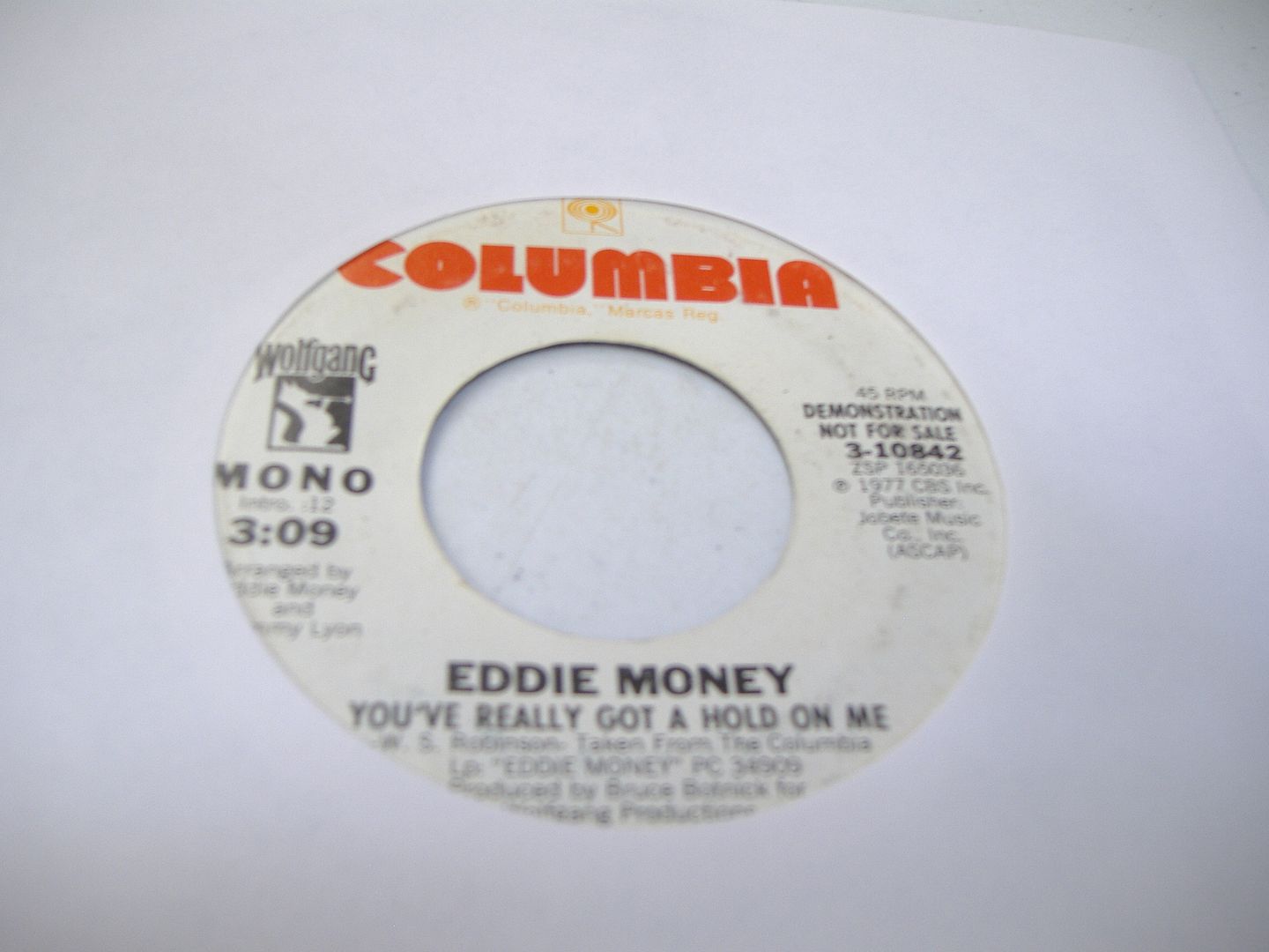 EDDIE MONEY - You've Really Got A Hold On Me (same)