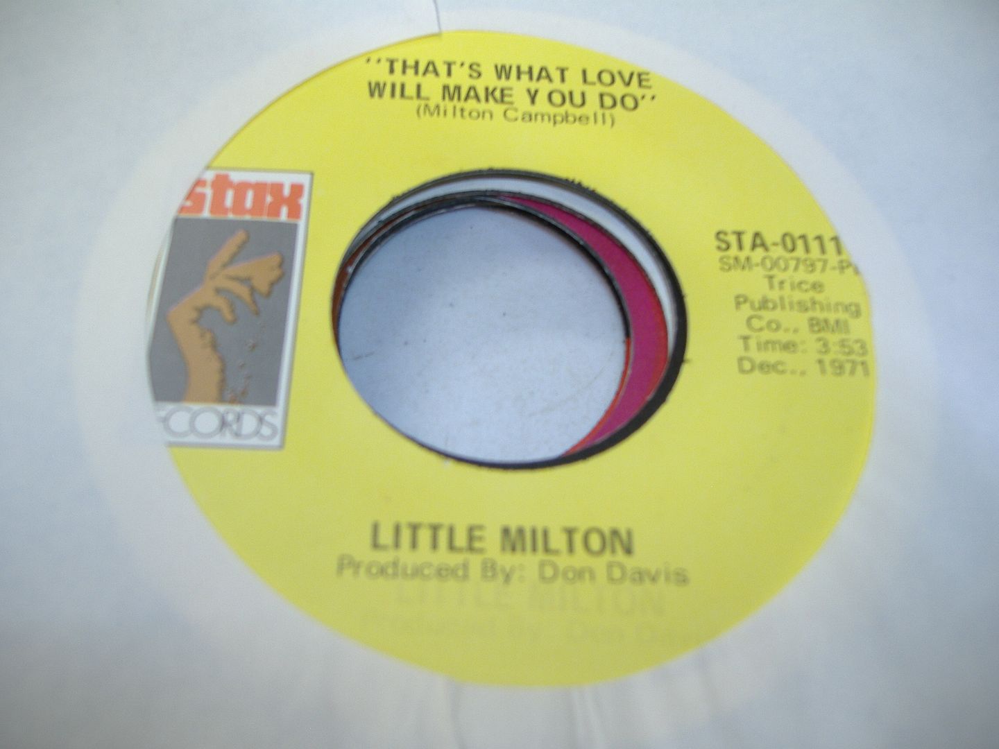 LITTLE MILTON - That's What Love Will Make You Do (i'm Living Off The Love You Give) Album
