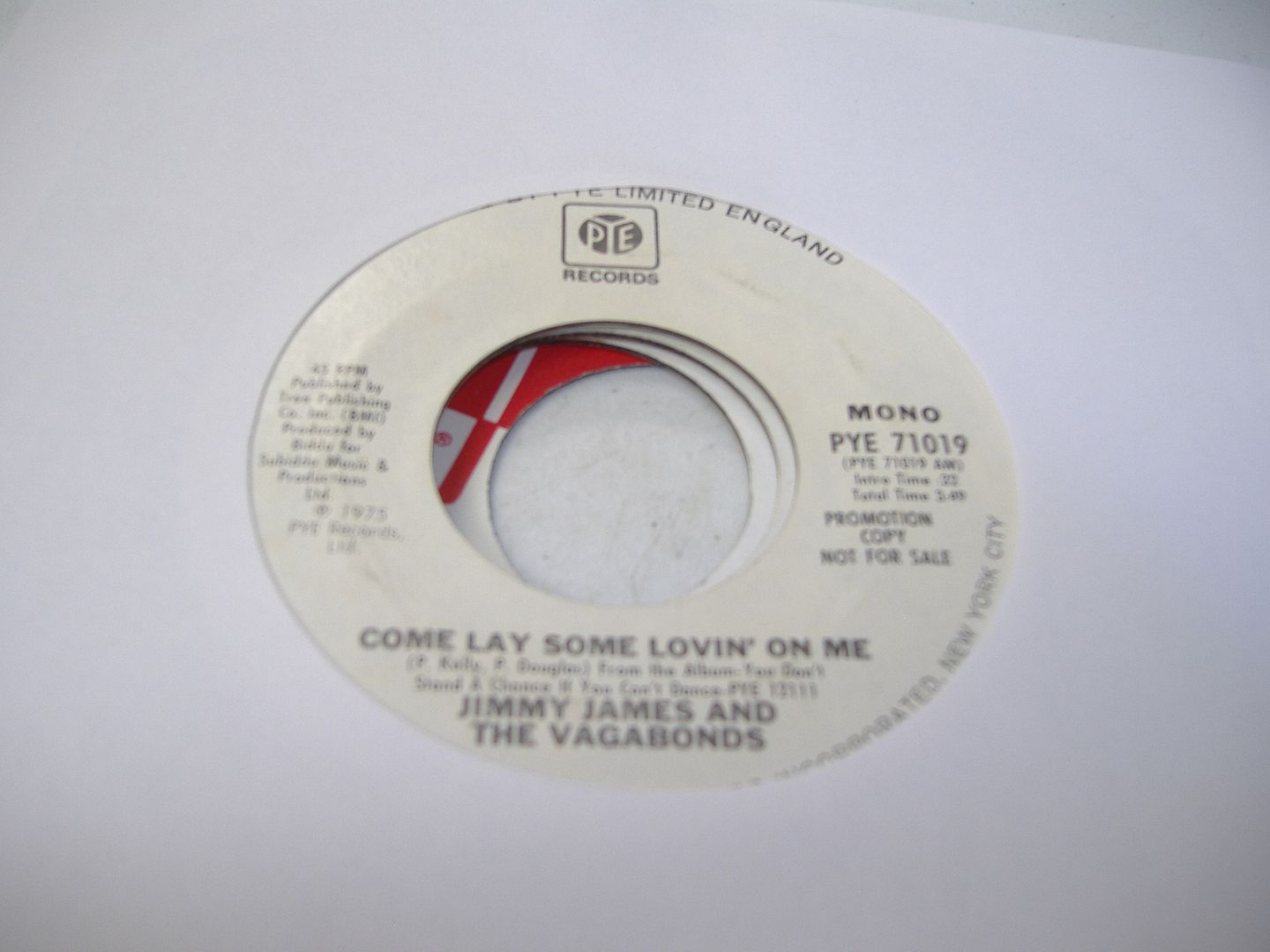 JIMMY JAMES & THE VAGABONDS - Come Lay Some Lovin' On Me (same)