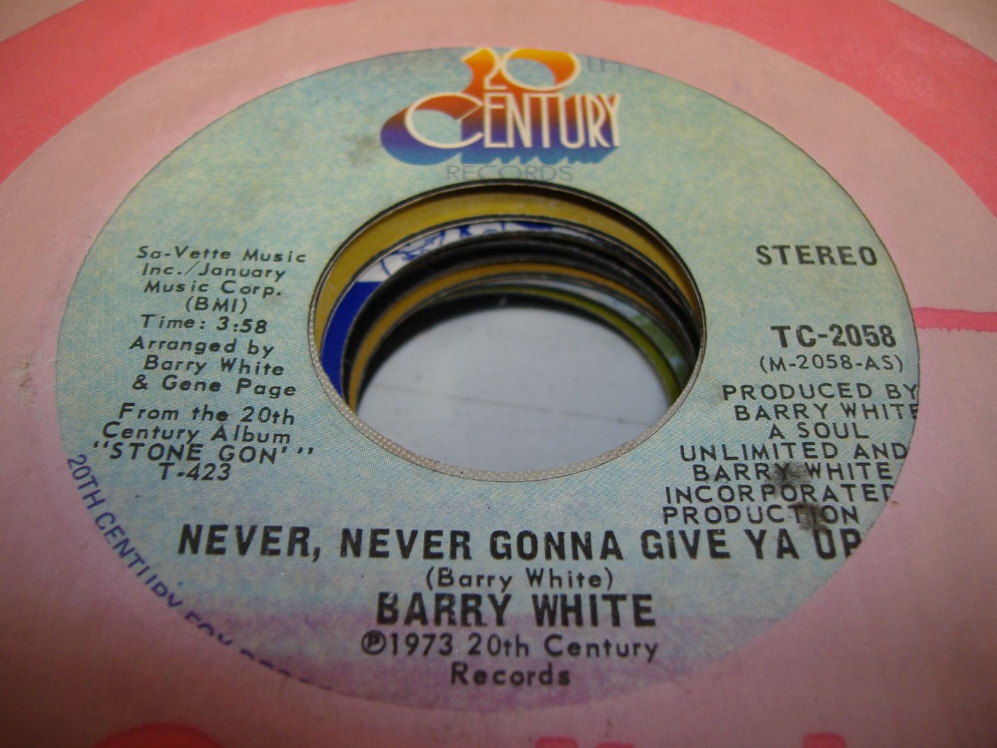 BARRY WHITE - Never,never Gonna Give Ya Up (no,i'm Never Gonna Give Ya Up (inst.))