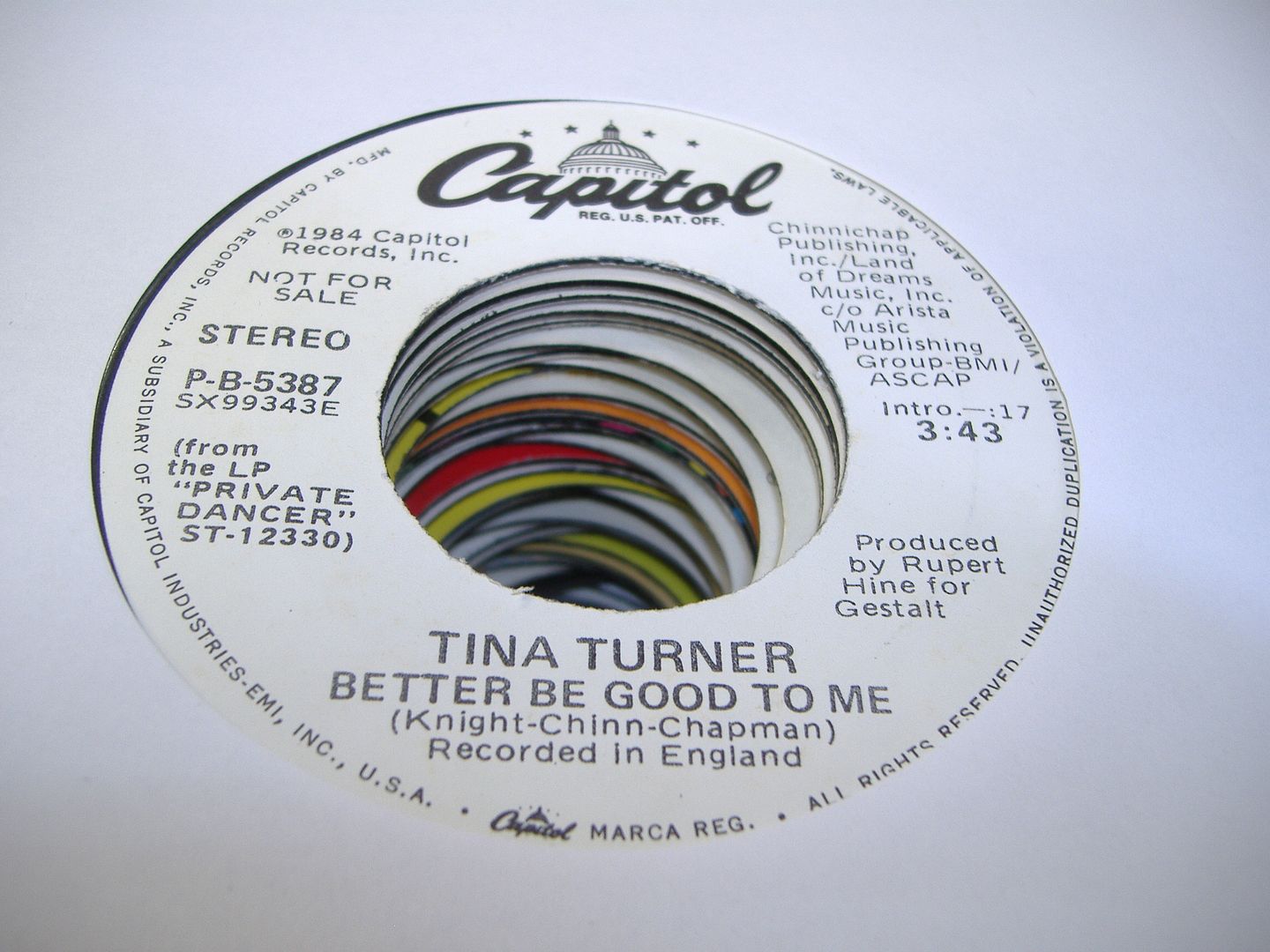 TINA TURNER - Better Be Good To Me (same)