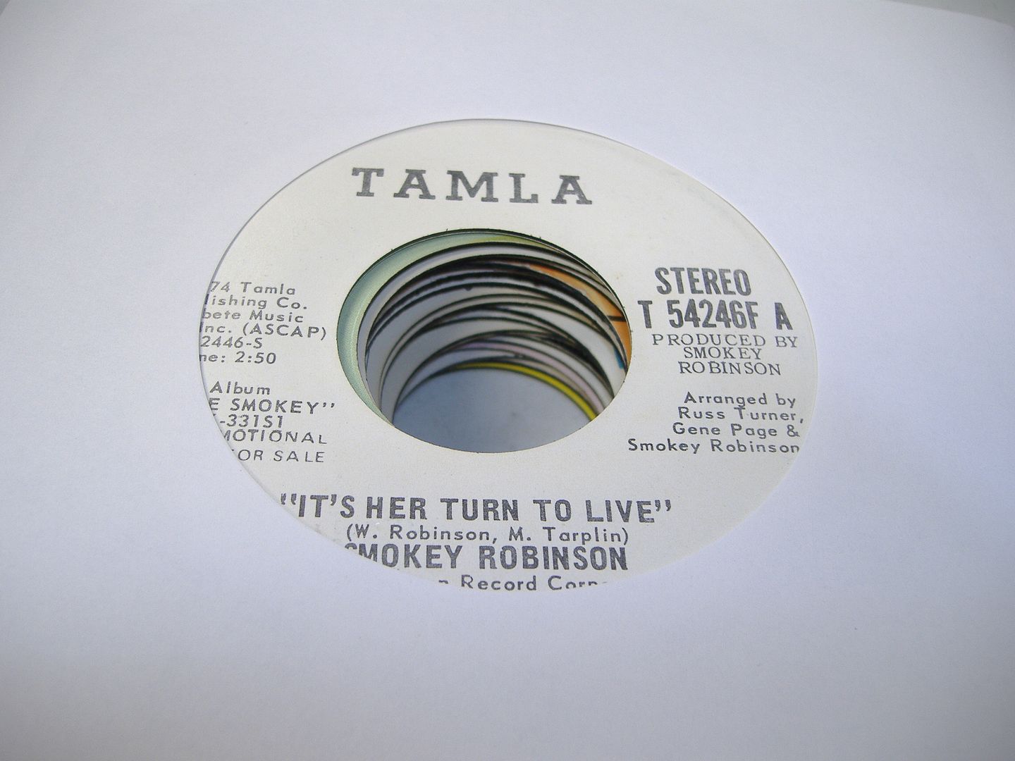 SMOKEY ROBINSON - It's Her Turn To Live (same)