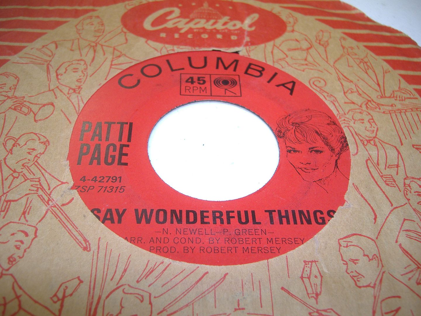 PATTI PAGE - Say Wonderful Things (i Knew I Would See Him Again)