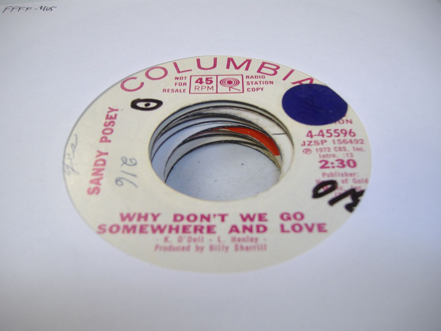 SANDY POSEY - Why Don't We Go Somewhere And Love (same)