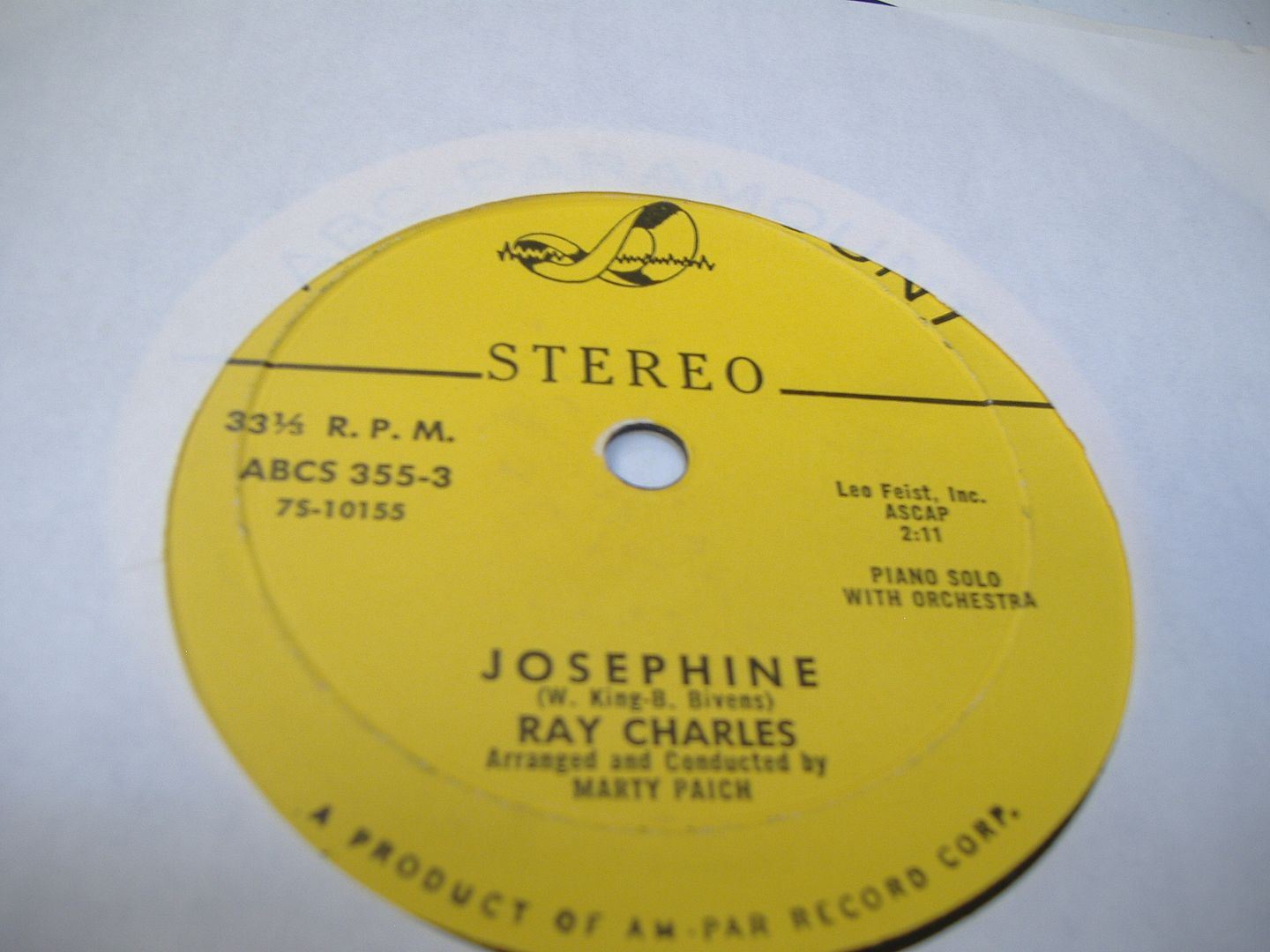 RAY CHARLES - Josephine (cherry)