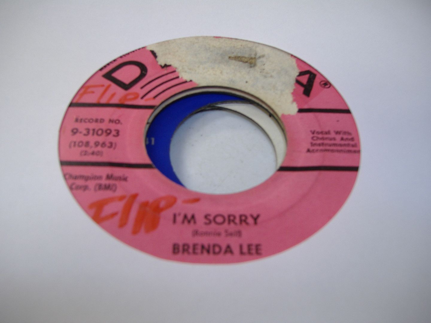 BRENDA LEE - I'm Sorry (that's All You Gotta Do)