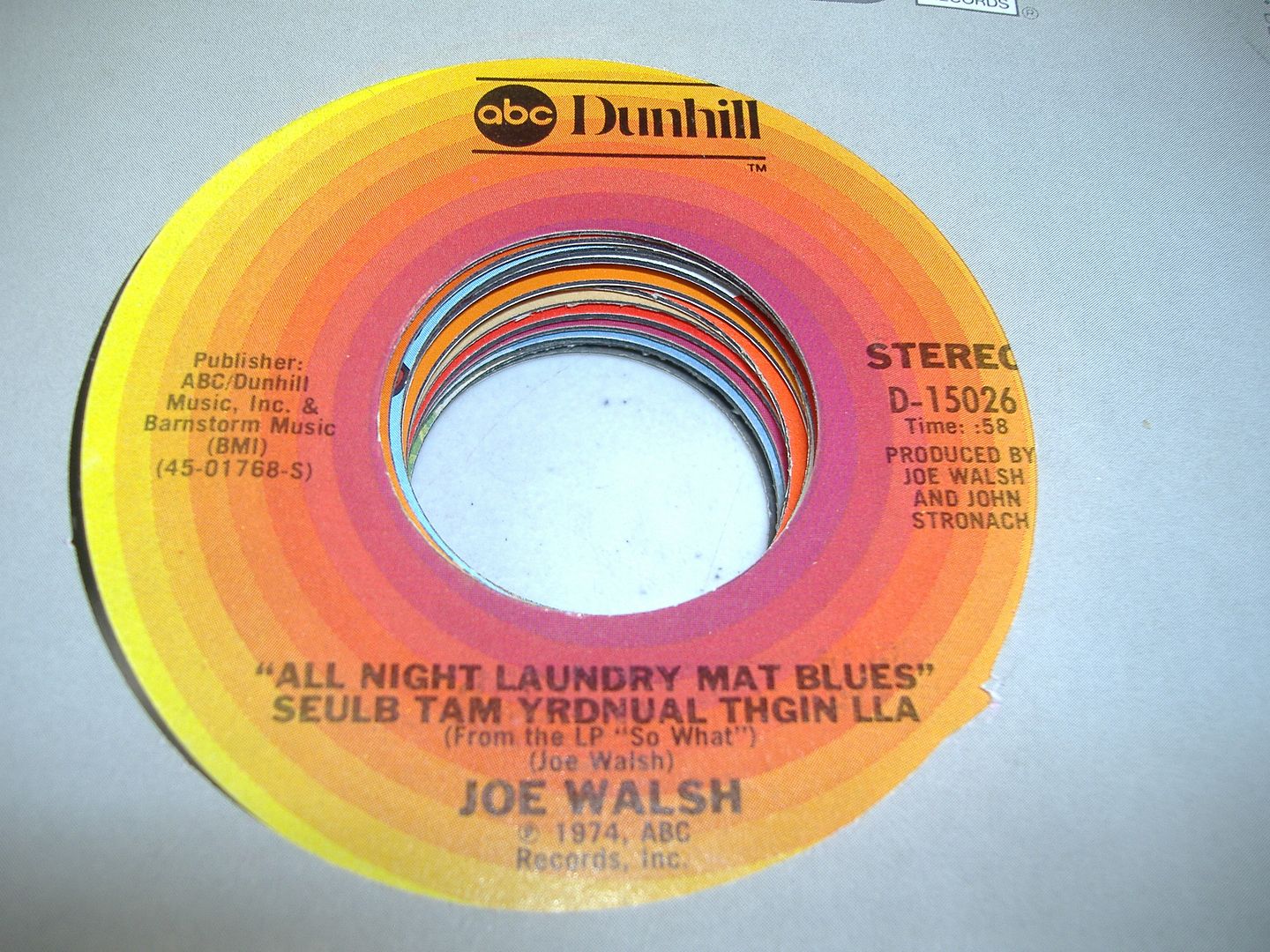 JOE WALSH - All Night Laundry Mat Blues" Seulb Tam Yrdnual Thgin Lla (turn To Stone)