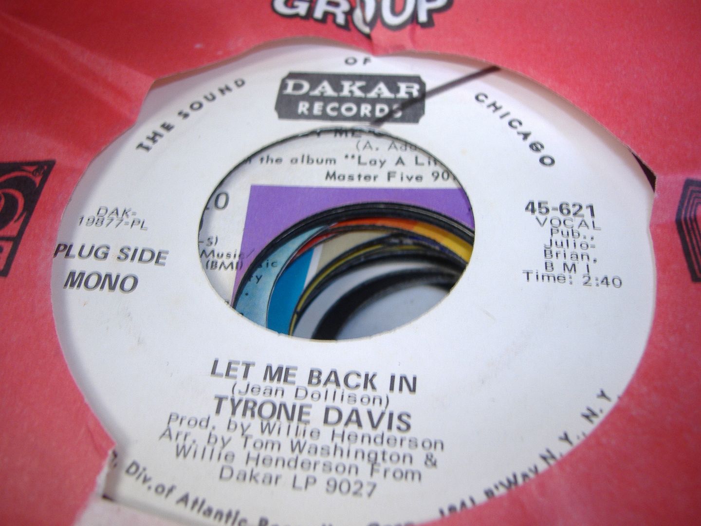 TYRONE DAVIS - Let Me Back In (same) LP