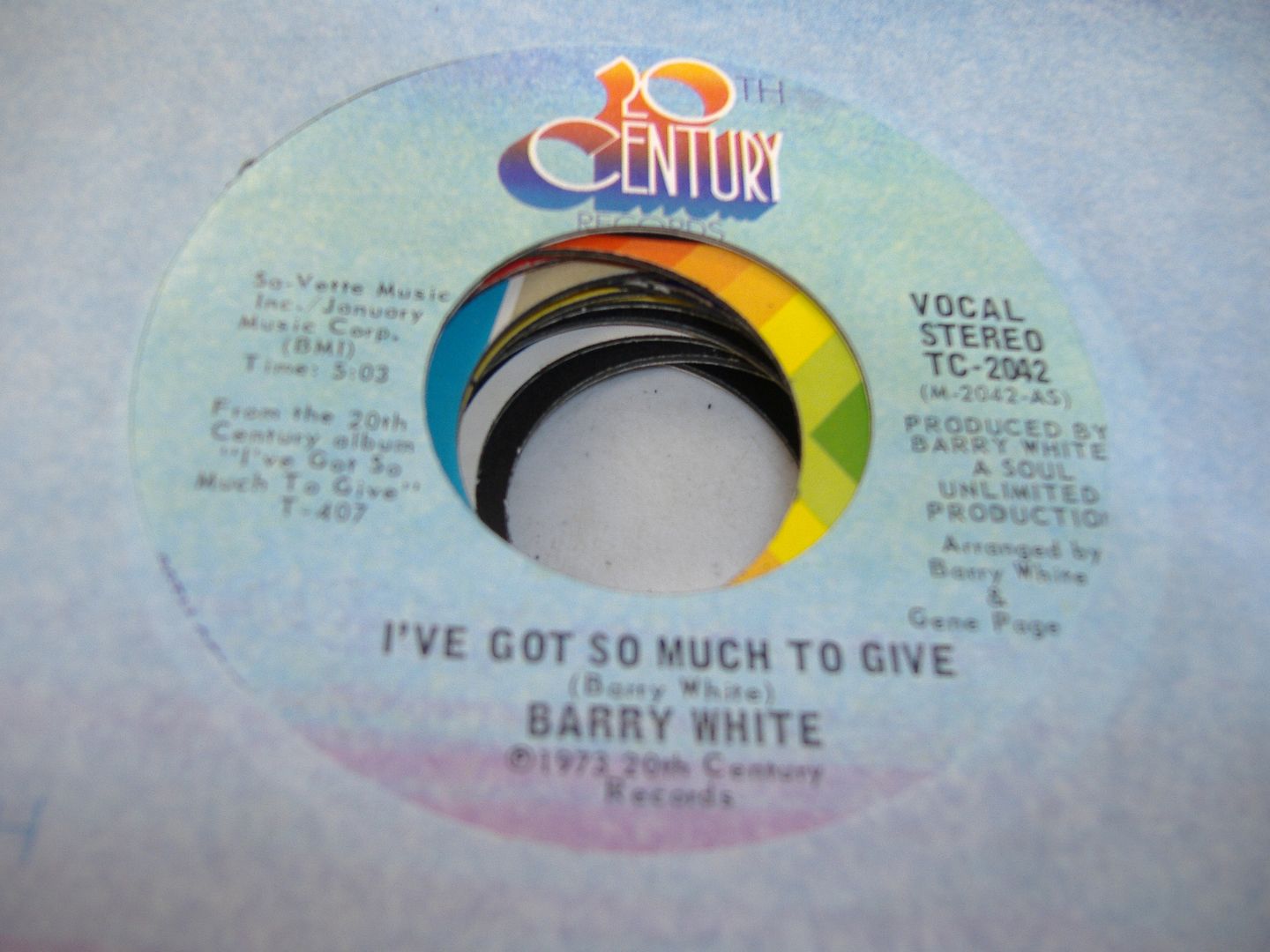 I've Got So Much To Give (i've Got So Much To Give) - BARRY WHITE