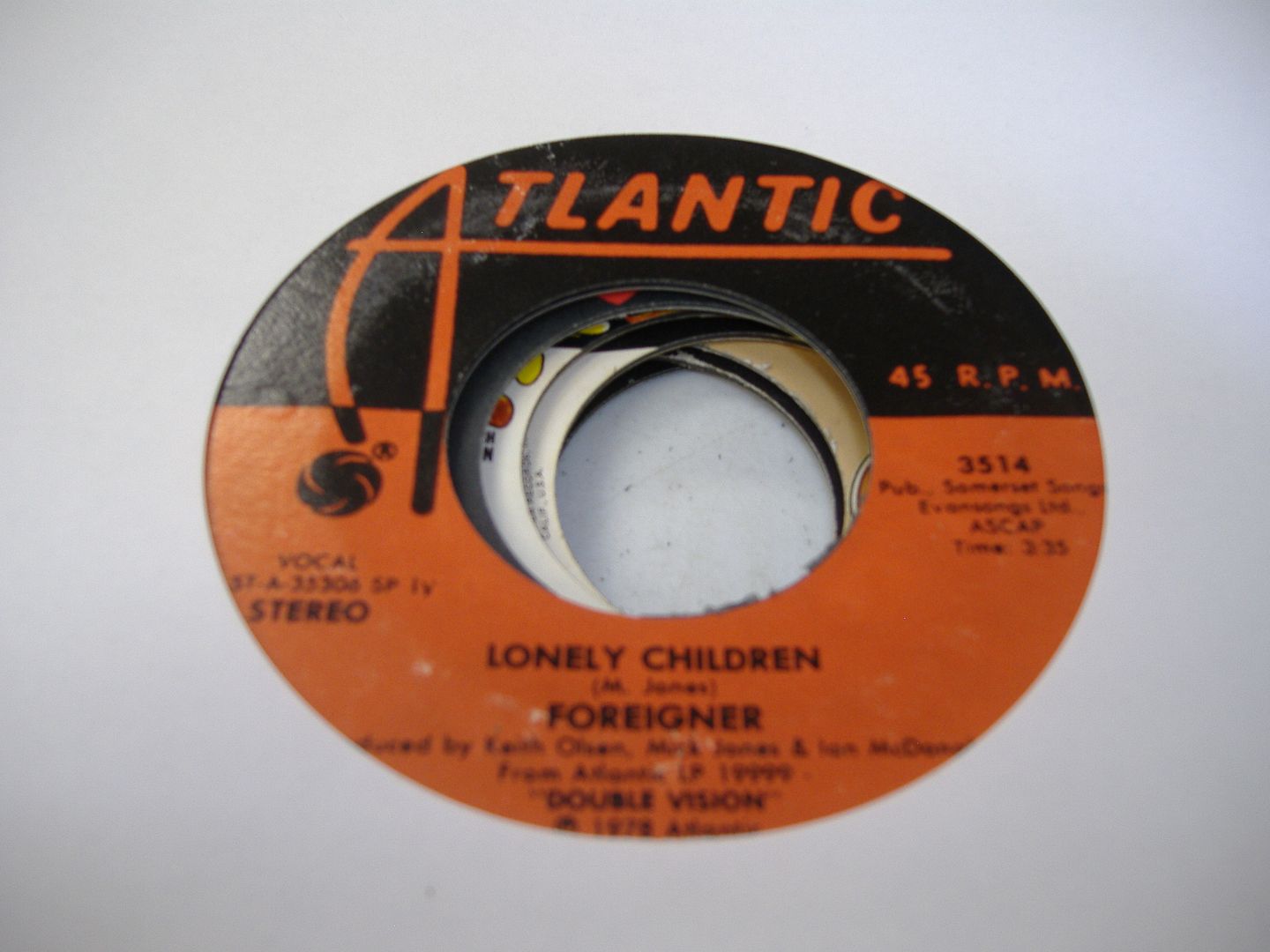 FOREIGNER - Lonely Children (double Vision)