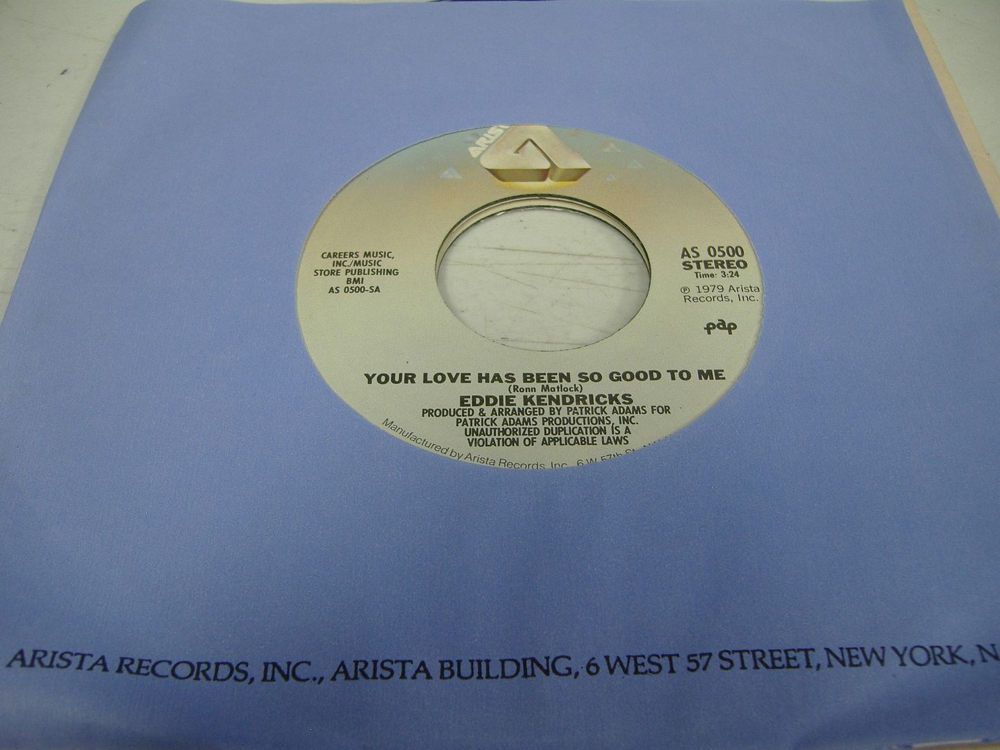 EDDIE KENDRICKS - Your Love Has Been So Good To Me (i Never Used To Dance)