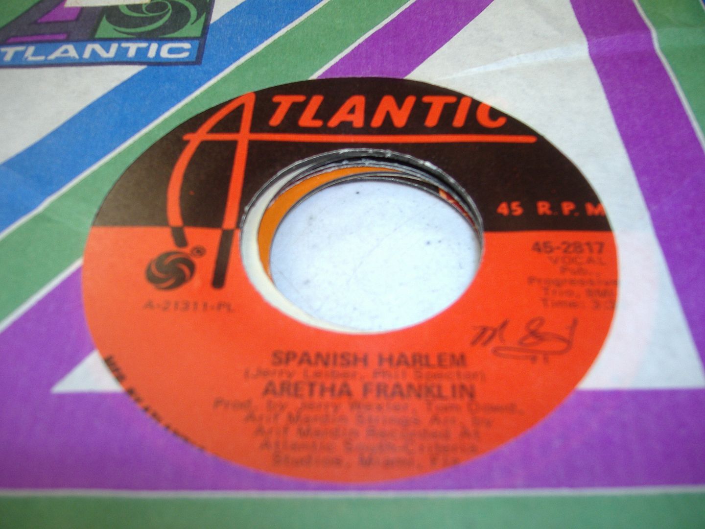 ARETHA FRANKLIN - Spanish Harlem (lean On Me) LP