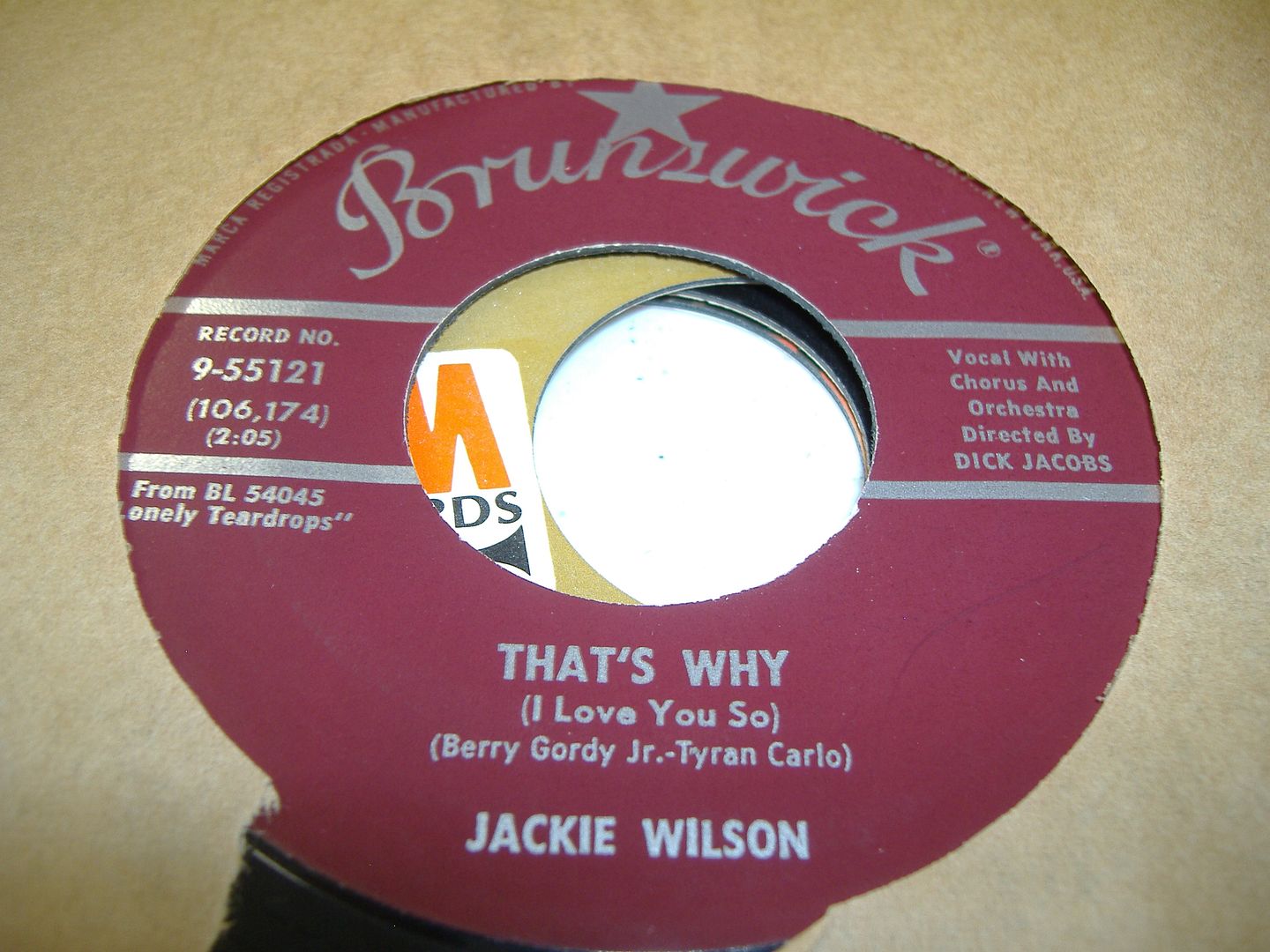 JACKIE WILSON - That's Why (i Love You So) (love Is All)