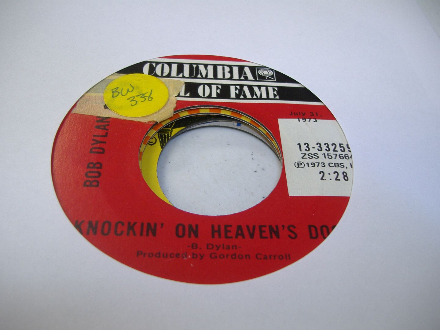 BOB DYLAN - Knockin' On Heaven's Door (a Fool Such As I)