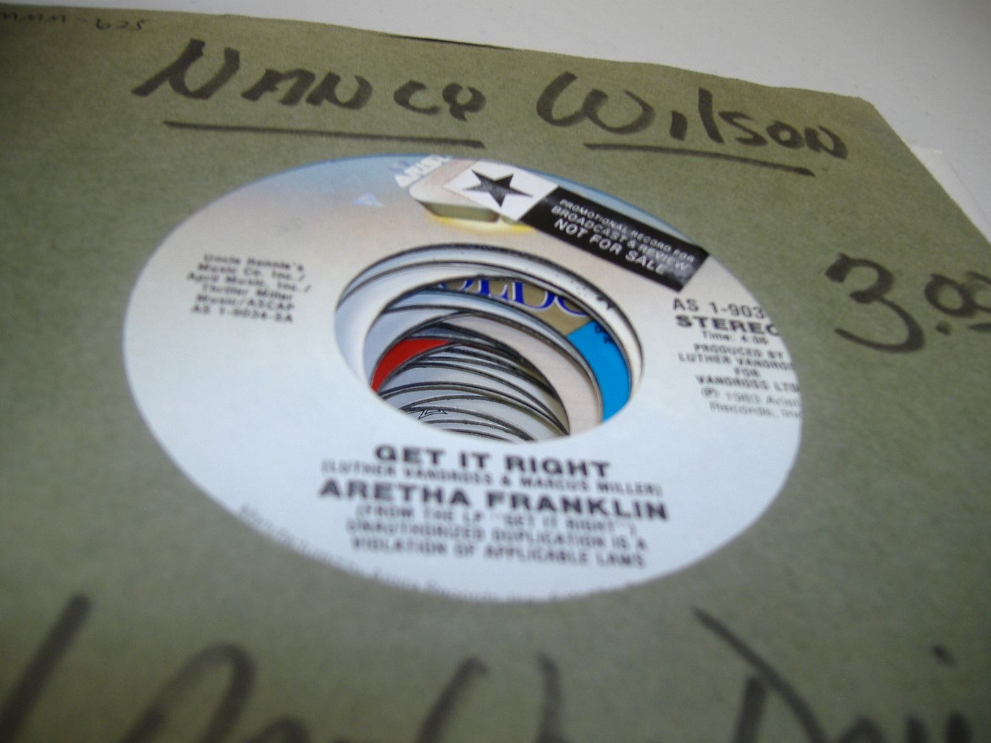 ARETHA FRANKLIN - Get It Right (giving In)