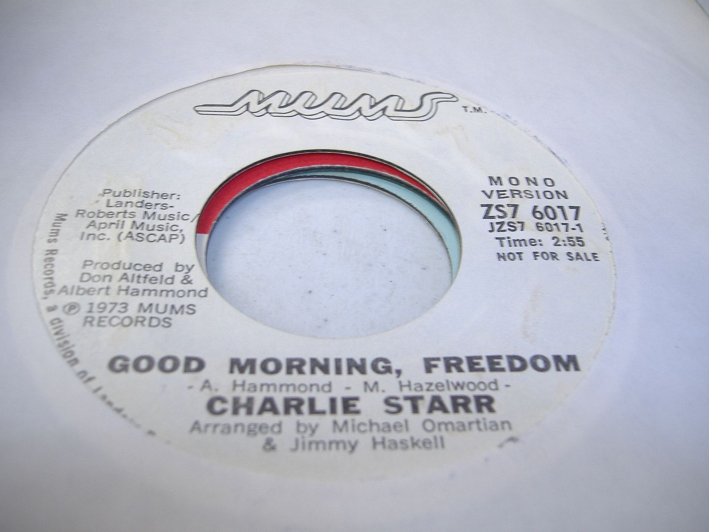 CHARLIE STARR - Good Morning,freedom (same) Album