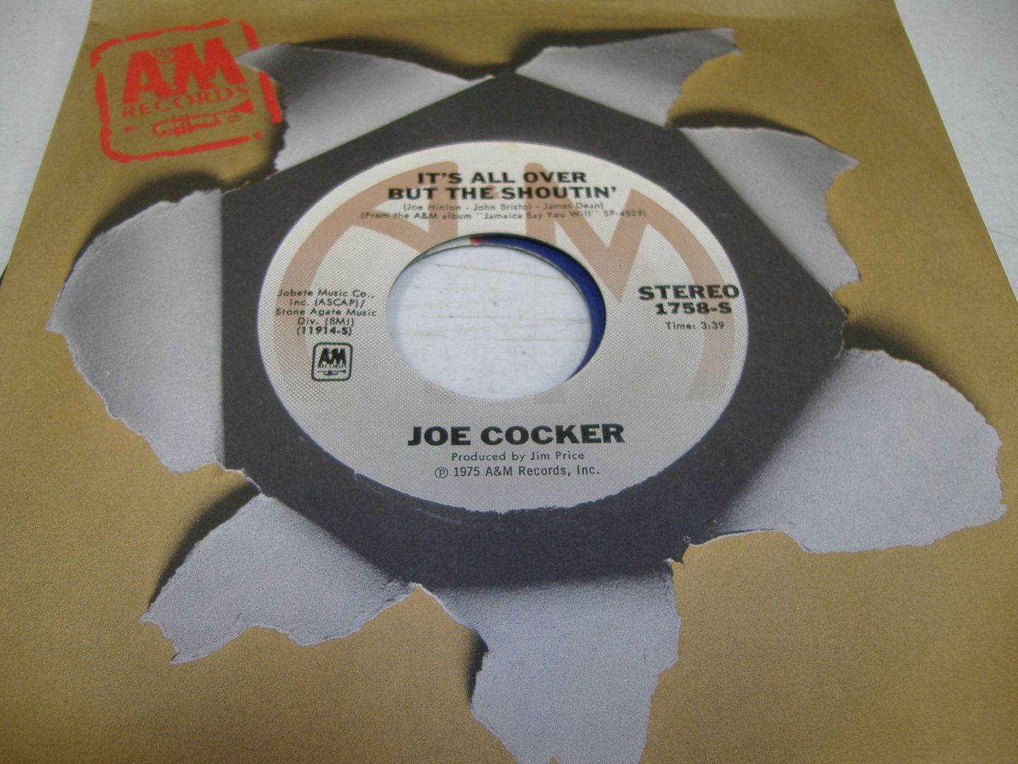 JOE COCKER - It's All Over But The Shoutin' (forgive Me Now)