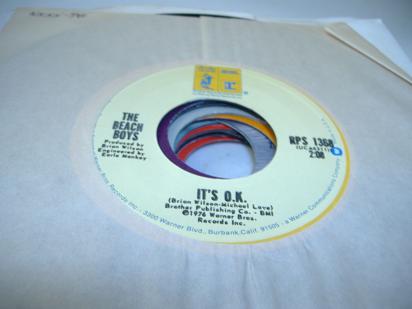 BEACH BOYS - It's O.k. (had To Phone Ya) Album