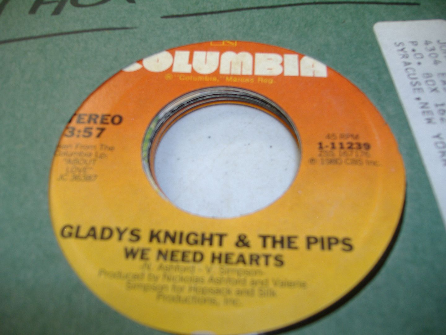 Gladys Knight And The Pips We Need Hearts 45RPM
