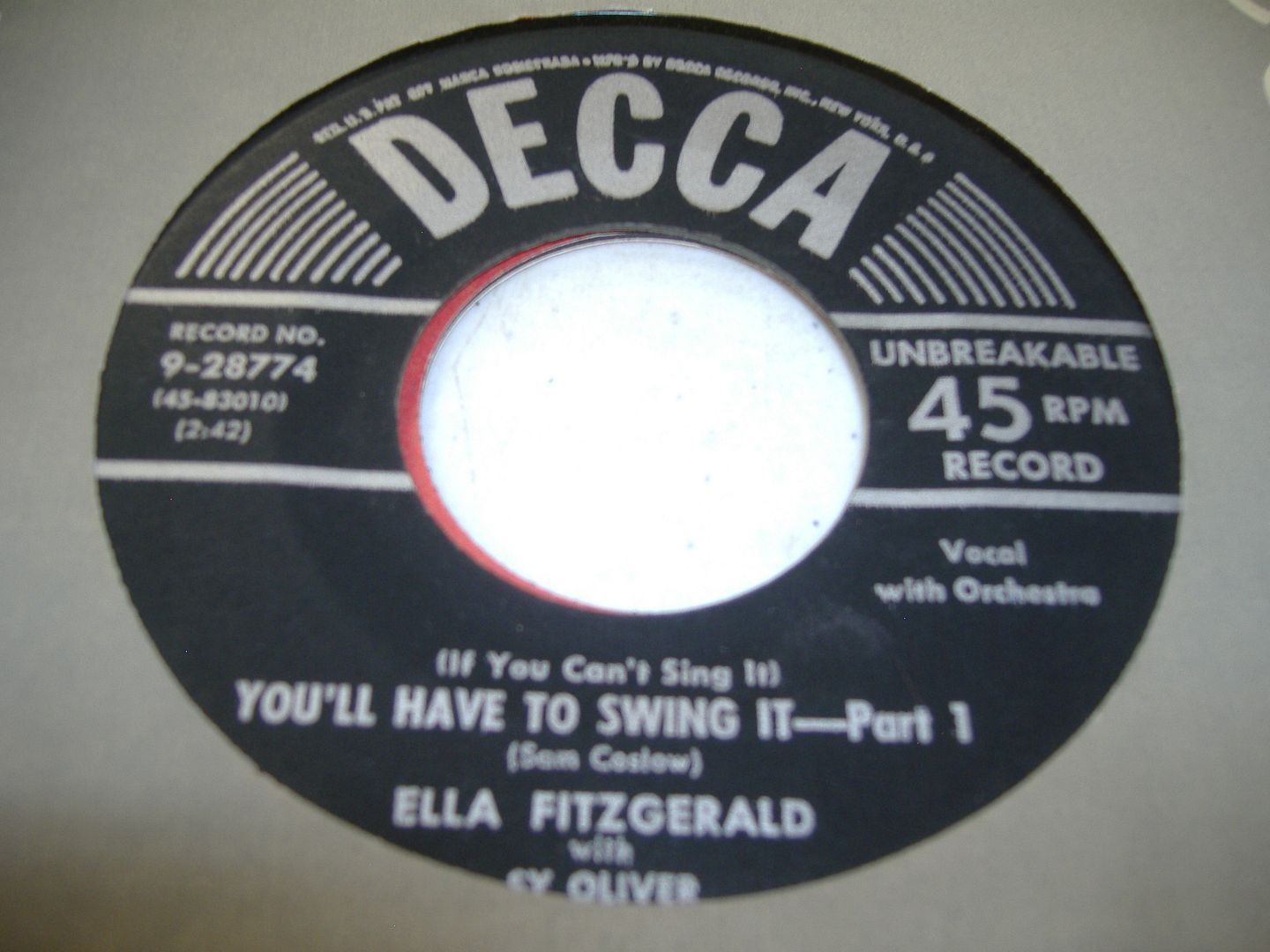 ELLA FITZGERALD WITH SY OLIVER - If You Can't Sing It You'll Have To Swing It - Part 1) (concluded)