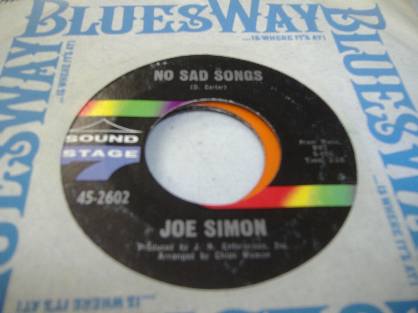 JOE SIMON - No Sad Songs (come On And Get It)
